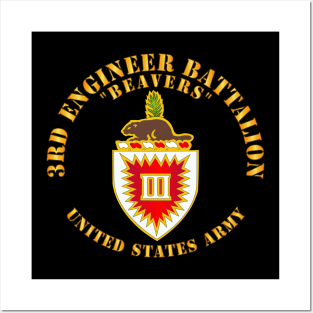 3rd Engineer Bn - Beavers Posters and Art